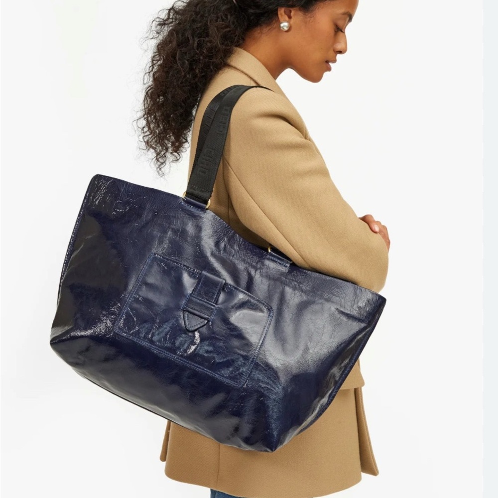 Clare V. Grande Bateau Tote Twilight Crinkle